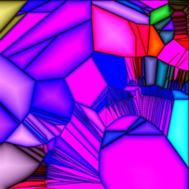 Stained glass mosaic, geometric abstract art ornament.      A-03