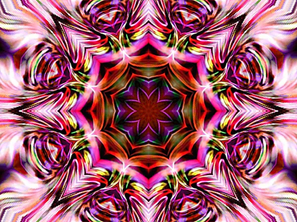 Característica decorativa fractal colorido, esplendor mágico, maravilloso h — Foto de Stock