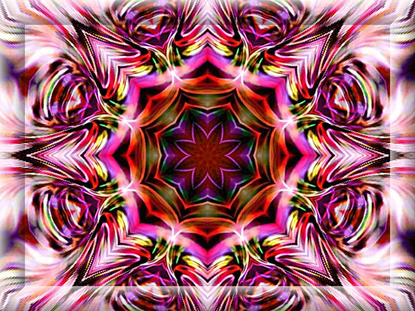 Πολύχρωμο fractal διακοσμητικό χαρακτηριστικό γνώρισμα, μαγικός λαμπρότητα, υπέροχο h — Φωτογραφία Αρχείου