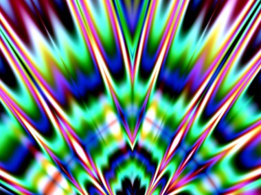 renkli fraktal dekoratif özelliği, sihirli ihtişamı, harika h