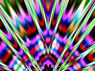 renkli fraktal dekoratif özelliği, sihirli ihtişamı, harika h