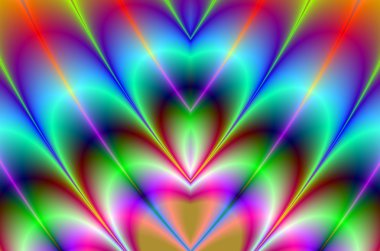 renkli fraktal dekoratif özelliği, sihirli ihtişamı, harika h