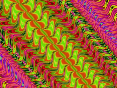 renkli fraktal dekoratif özelliği, sihirli ihtişamı, harika h