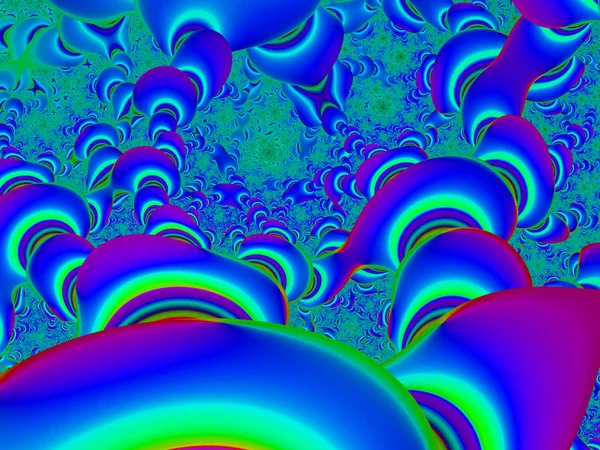 Característica decorativa fractal colorido, esplendor mágico, maravilloso h — Foto de Stock