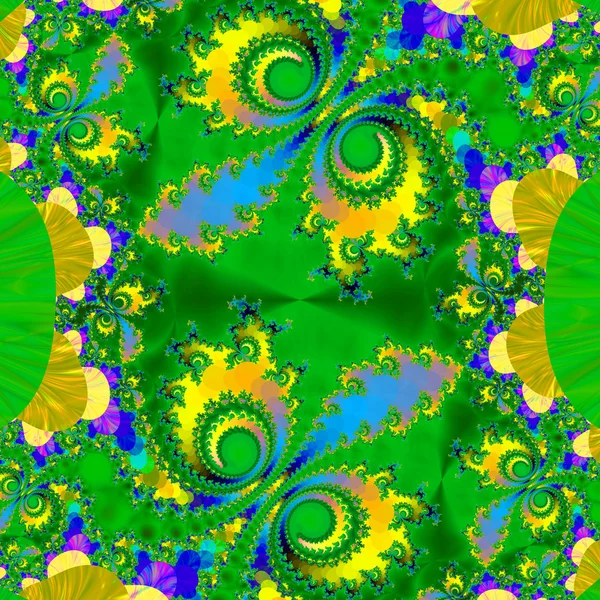 Característica decorativa fractal colorido, esplendor mágico, h maravilhoso — Fotografia de Stock