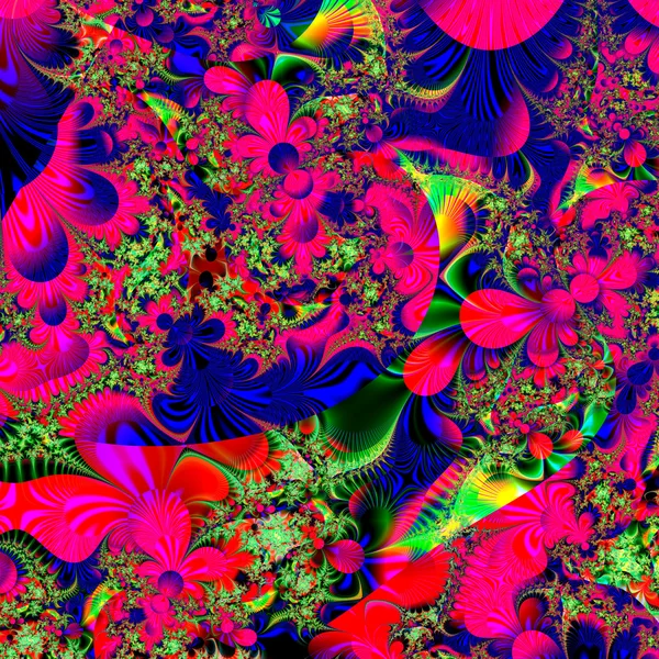 Colorful fractal decorative feature, magic splendor, wonderful h — Stock Photo, Image