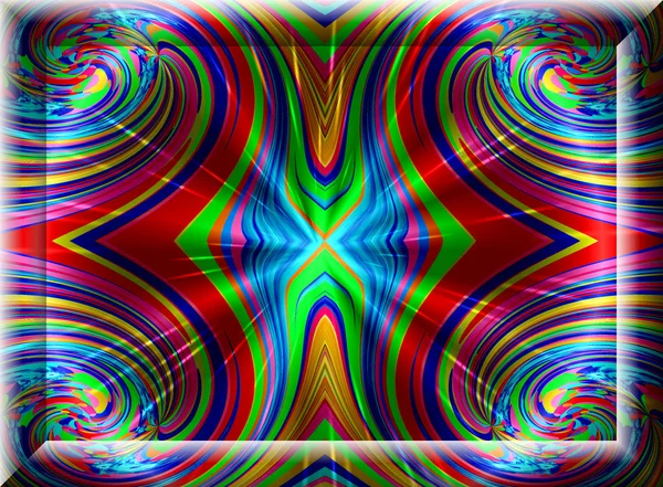 Creative background with a wonderful kaleidoscope of color harmo — Stock Photo, Image