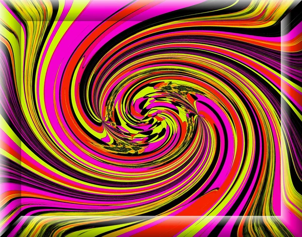 Spontaneous harmony swirl in in multicolored colors and strictly — Stock Photo, Image