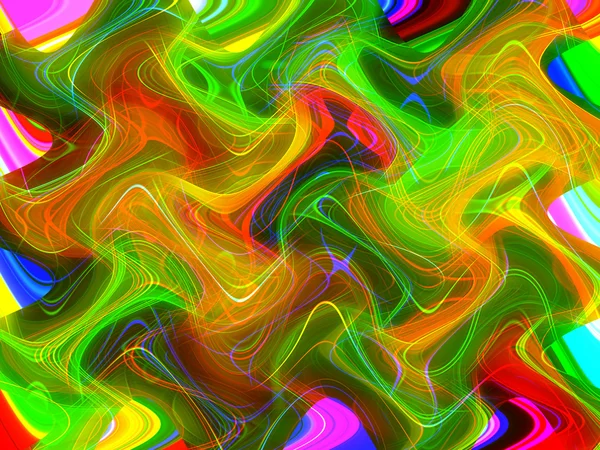 Característica decorativa fractal colorido, esplendor mágico, h maravilhoso — Fotografia de Stock