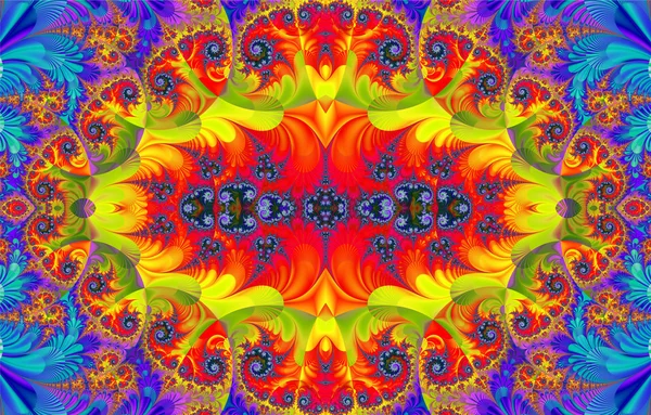 Kleurrijke fractal decoratieve functie, magische pracht, prachtige h — Stockfoto