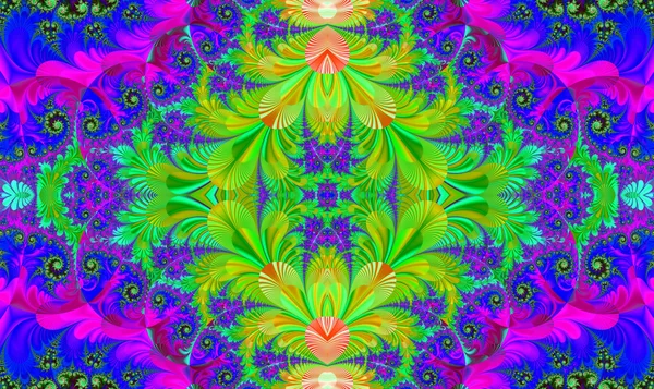 Colorful fractal decorative feature, magic splendor, wonderful h — Stock Photo, Image