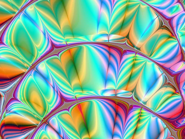 Característica decorativa fractal colorido, esplendor mágico, maravilloso h — Foto de Stock