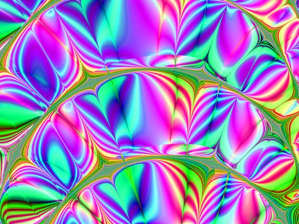 Característica decorativa fractal colorido, esplendor mágico, maravilloso h —  Fotos de Stock