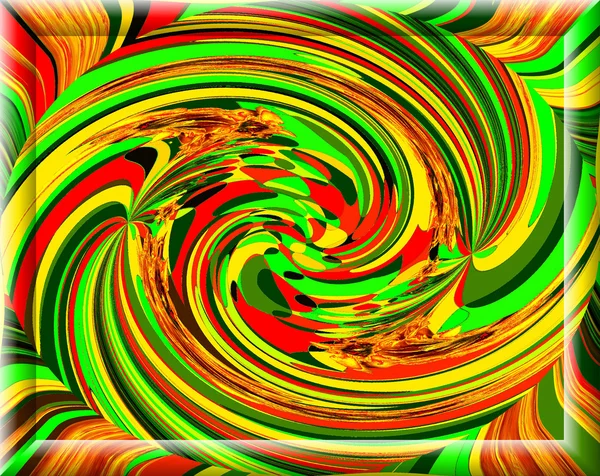 Spontaneous harmony swirl in multicolored colors and strictly re — Stock Photo, Image