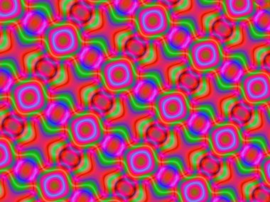 renkli fraktal dekoratif özelliği, sihirli ihtişamı, harika h