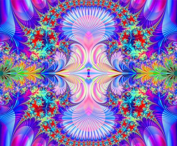 Colorful fractal decorative feature, magic splendor, wonderful h — Stock Photo, Image