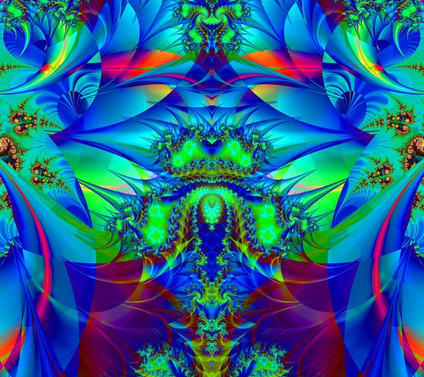 Colorful fractal decorative feature, magic splendor, wonderful h — Stock Photo, Image