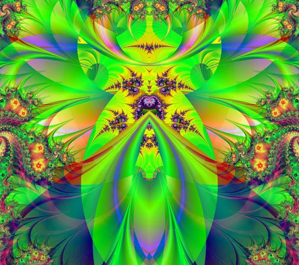 Colorful fractal decorative feature, magic splendor, wonderful h — Stock Photo, Image