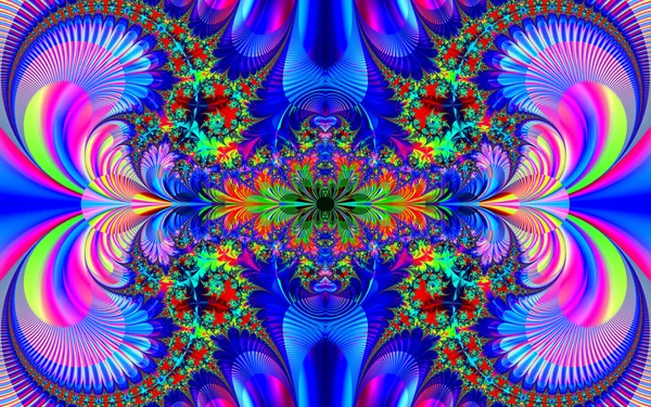 Colorful fractal decorative feature, magic splendor, wonderful h — Stock Photo, Image