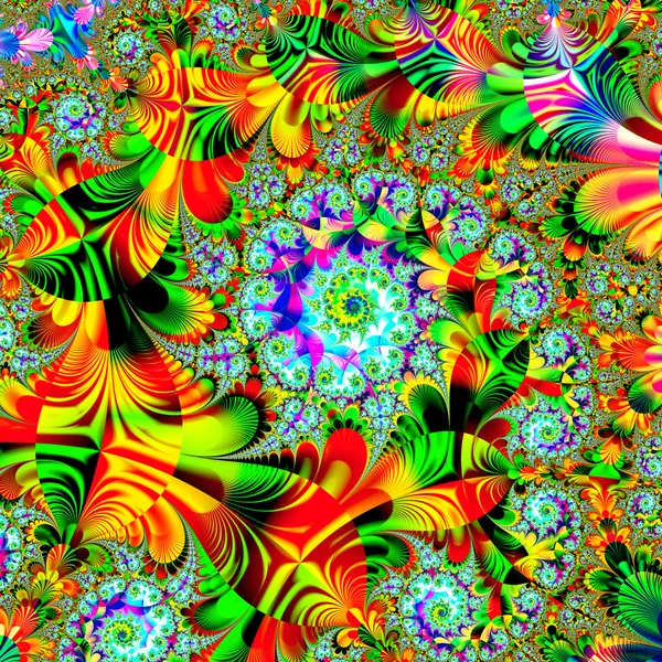 Característica decorativa fractal colorido, esplendor mágico, h maravilhoso Fotografia De Stock