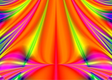 renkli fraktal dekoratif özelliği, sihirli ihtişamı, harika h