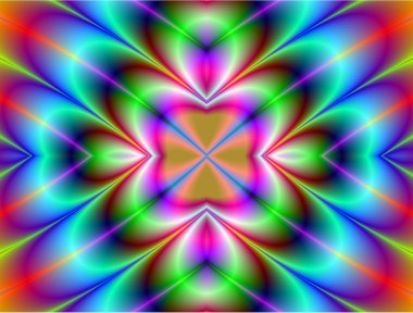 renkli fraktal dekoratif özelliği, sihirli ihtişamı, harika h