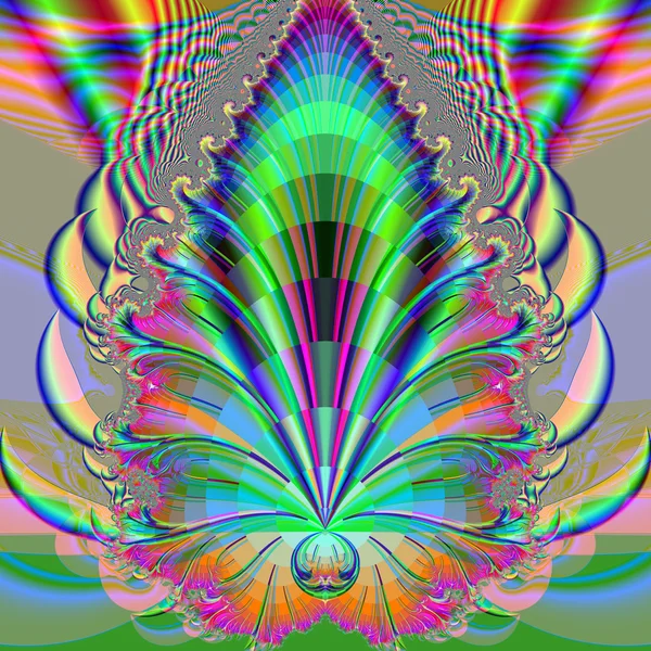 Característica decorativa fractal colorido, esplendor mágico, h maravilhoso Fotografias De Stock Royalty-Free