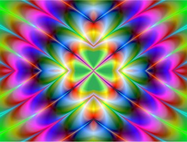 renkli fraktal dekoratif özelliği, sihirli ihtişamı, harika h