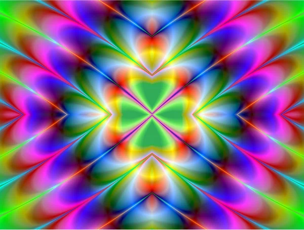 Colorful fractal decorative feature, magic splendor, wonderful h — Stock Photo, Image