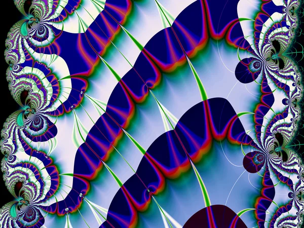 Característica decorativa fractal colorido, esplendor mágico, h maravilhoso Imagem De Stock