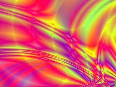 renkli fraktal dekoratif özelliği, sihirli ihtişamı, harika h