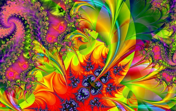 Fractal Perfection Colorful Brilliant Charming Prospect Creative Background High Art — Stock Photo, Image