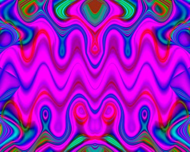 renkli fraktal dekoratif özelliği, sihirli ihtişamı, harika h