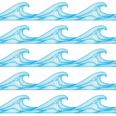 stilize dalgalar ile Seamless Modeli