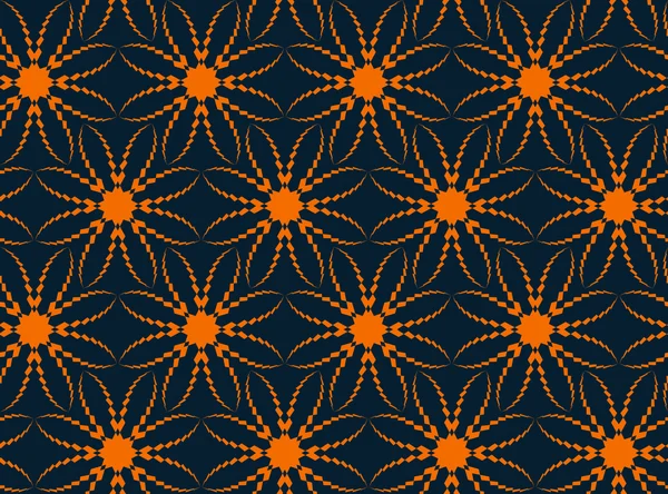 Abstrakt vektor seamless mönster med blomma-liknande siffror. färgad bakgrund — Stock vektor