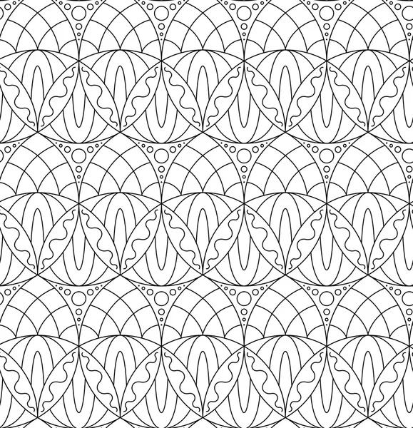 Abstract seamless pattern with trellis wavy structure — Stock Vector