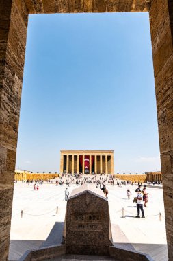 Zafer Bayrami Zafer Günü 'nde Ankara Anitkabir Anıtı Atatürk Anıtmezar Nefes kesici İsmet Inonu Mezarı Manzarası