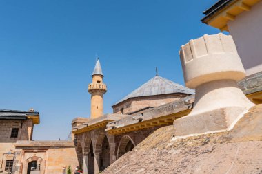 Hacibektas Hacı Bektaşh Veli Kompleksi Yazın Mavi Gök Gününde Cami Manzarası
