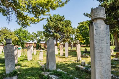 Hacibektas Hacı Bektash Veli Kompleksi Yazın Mavi Gök Gününde Mezarlık Görünümü