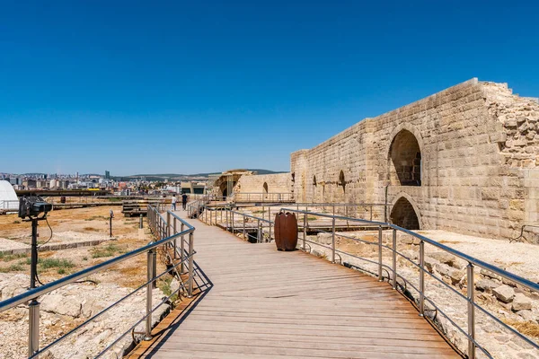 Yazın Mavi Gök Gününde Gaziantep Kalesi Nefes Kesici Yürüyüş Manzarası — Stok fotoğraf