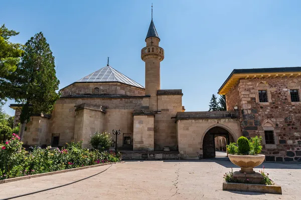 Hacibektas Haji Bektash Veli Complexo Tirar Fôlego Vista Pitoresca Mesquita — Fotografia de Stock