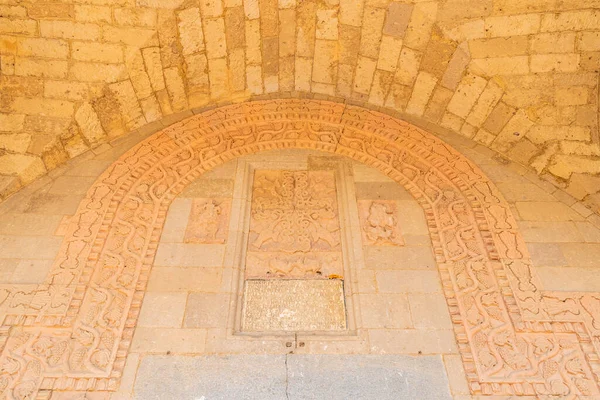 Derinkuyu Underground Miasto Zapierające Dech Piersiach Malowniczy Widok Kościół Uzumlu — Zdjęcie stockowe