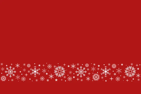Снежинка Рождество Дизайн Красный Фон Снежный Фон Счастливого Рождества Карточка — стоковое фото