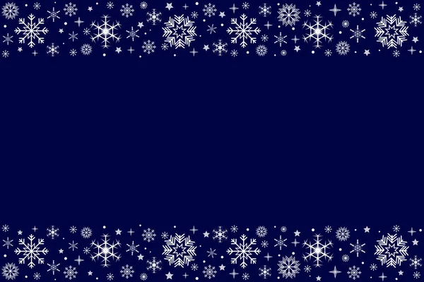 Fiocco Neve Disegno Natale Sfondo Blu Fondo Neve Buon Natale — Foto Stock