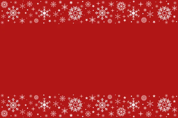 Snowflake Χριστούγεννα Σχεδιασμό Κόκκινο Φόντο Χιόνι Καλά Χριστούγεννα Κάρτα Νιφάδες — Φωτογραφία Αρχείου