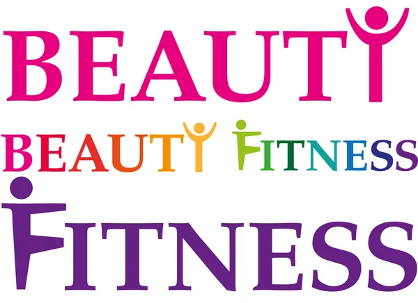 Fitness_beauty — Stok Vektör