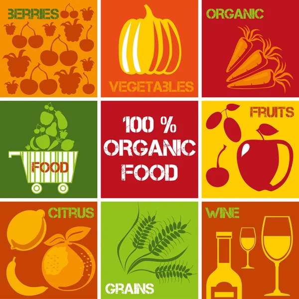 Organic100% — Stock Vector