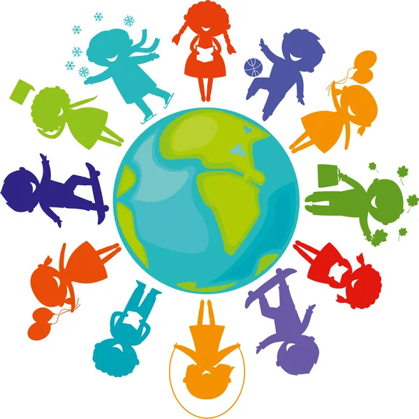 Silhouettes_children_world