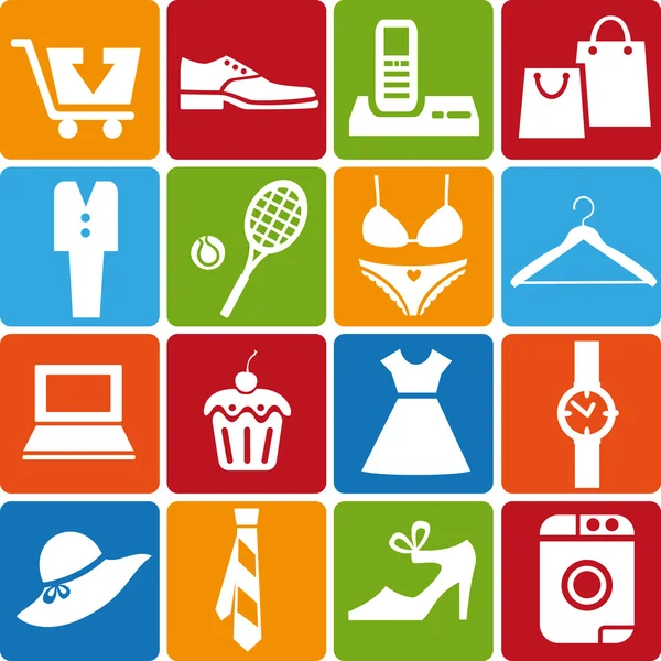 Shopping_icons_set — стоковий вектор