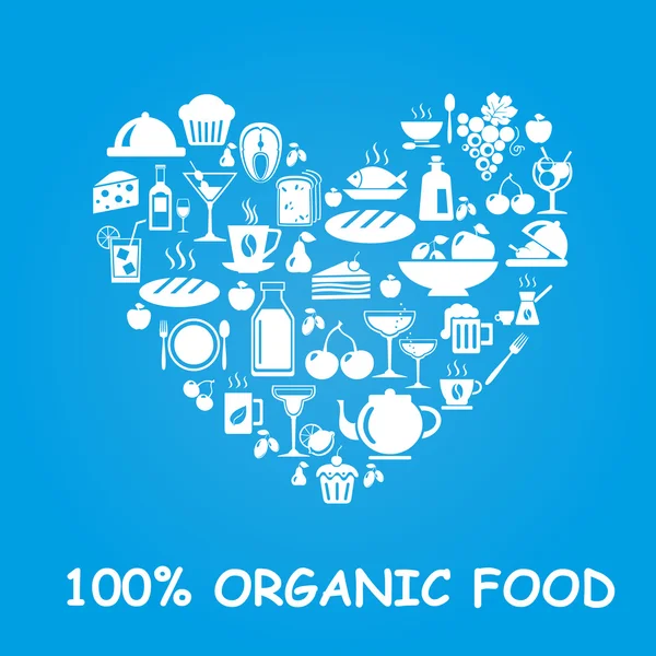 Organic _ food — Vetor de Stock
